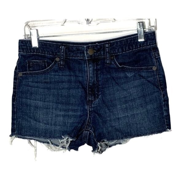 Universal Thread High Rise Jean Cut Off Shorts Women’s 4 Dark Wash Denim - Picture 1 of 12